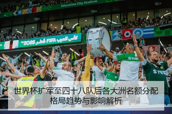 世界杯扩军至四十八队后各大洲名额分配格局趋势与影响解析